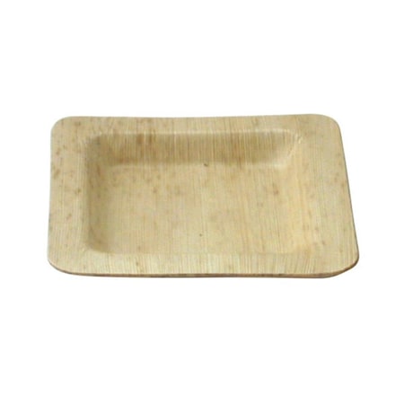 Omg Square Bamboo Leaf Plate, 100PK OM670842